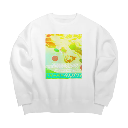 happy birthday Big Crew Neck Sweatshirt