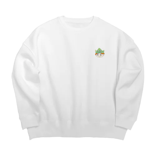 ワンポイント君 Big Crew Neck Sweatshirt