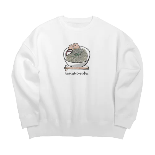 たぬき蕎麦 Big Crew Neck Sweatshirt