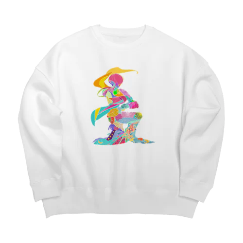 dancers 009 Big Crew Neck Sweatshirt