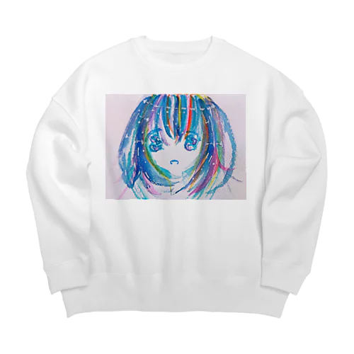 うるうるTシャツ Big Crew Neck Sweatshirt