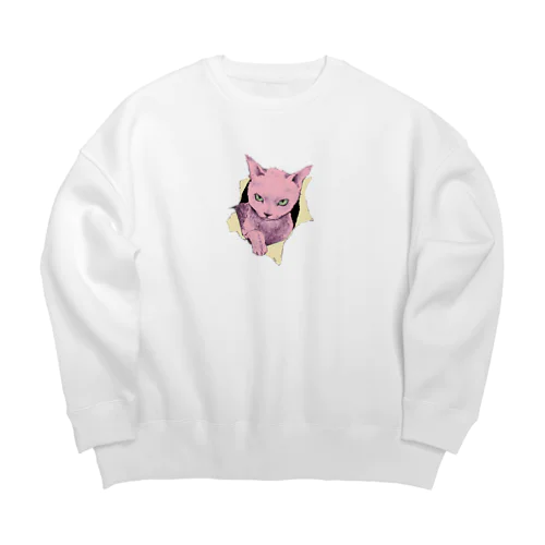 ネコチャン Big Crew Neck Sweatshirt