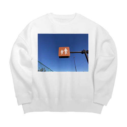 歩行者優先 Big Crew Neck Sweatshirt