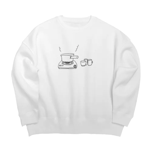 ほっとひと息 Big Crew Neck Sweatshirt