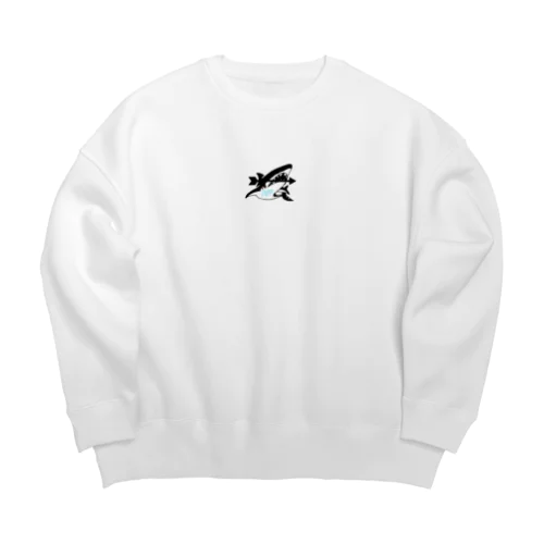 サメのシャーク Big Crew Neck Sweatshirt