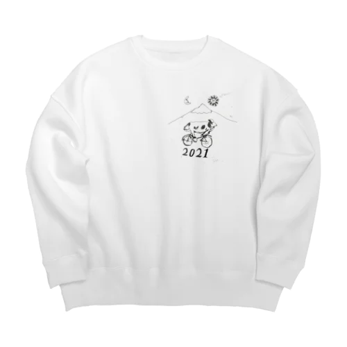 サイケデリックチャリ牛2021 Big Crew Neck Sweatshirt