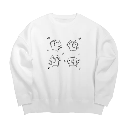 お歌るんるん Big Crew Neck Sweatshirt