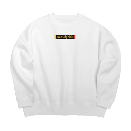 プルーフオブゴールド柄 Big Crew Neck Sweatshirt