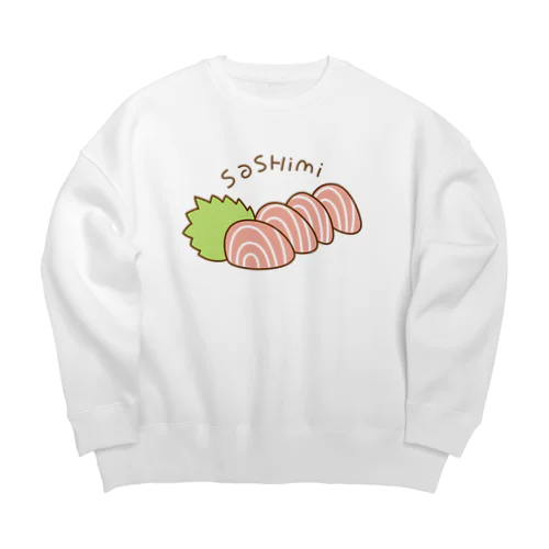 Sashimi-salmon Big Crew Neck Sweatshirt