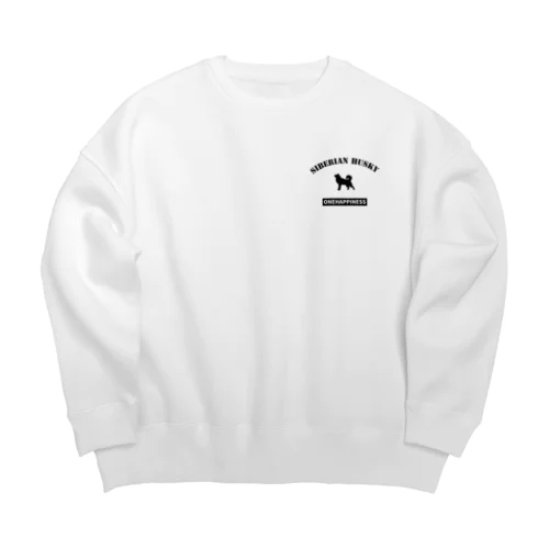 ONEHAPPINESS　シベリアンハスキー Big Crew Neck Sweatshirt