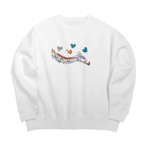 喜びに生きるタツ Big Crew Neck Sweatshirt