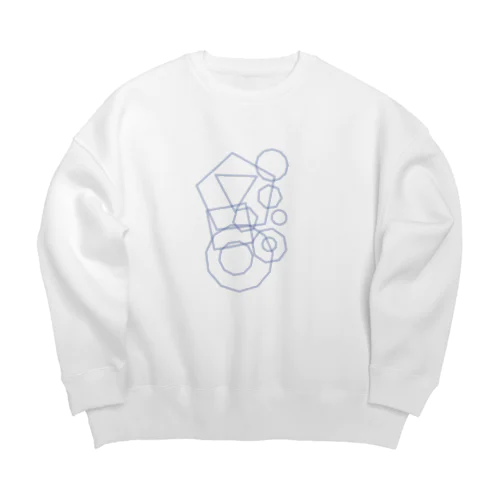 図形 正○角形 Big Crew Neck Sweatshirt