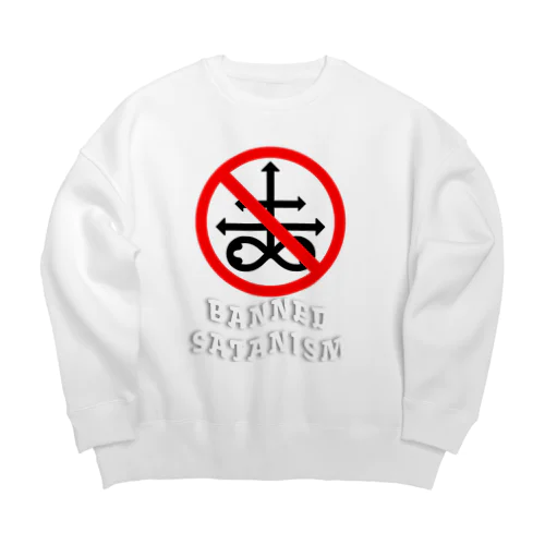 Banned Satanism RED Big Crew Neck Sweatshirt
