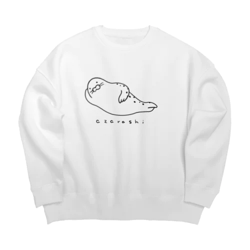 ごろごろアザラシ Big Crew Neck Sweatshirt