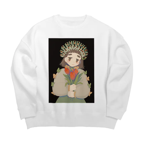 キアゲハちゃん Big Crew Neck Sweatshirt