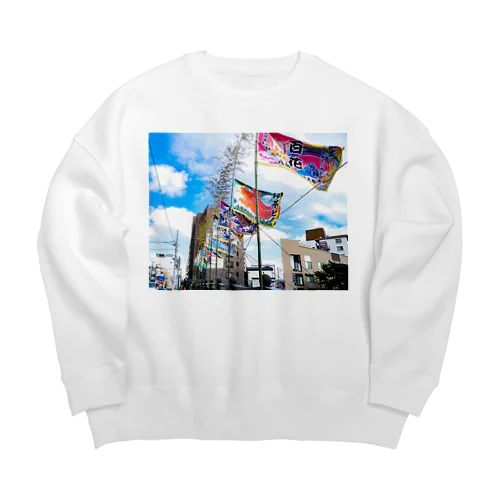 大漁旗 Big Crew Neck Sweatshirt