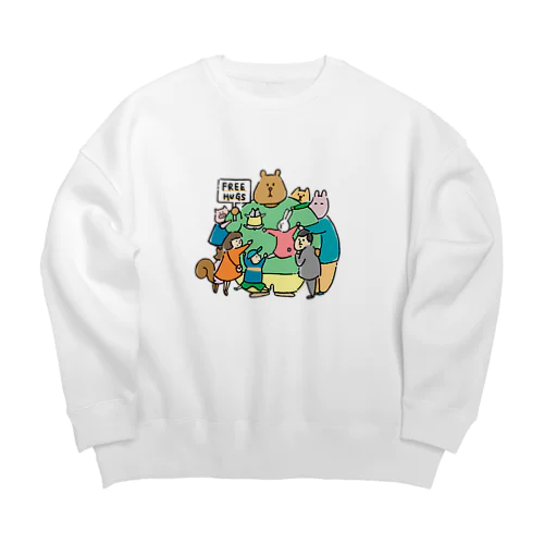 フリ〜ハグ  Big Crew Neck Sweatshirt