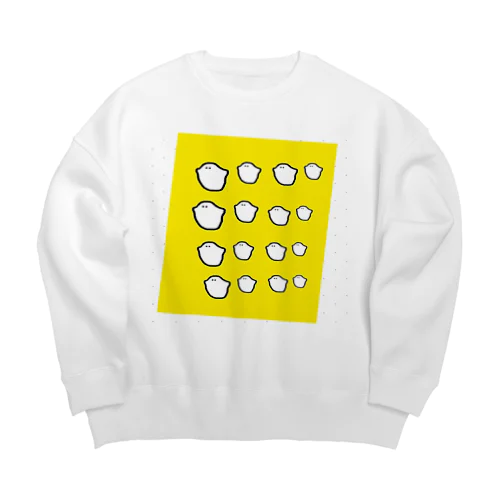 団結オバケちゃん Big Crew Neck Sweatshirt