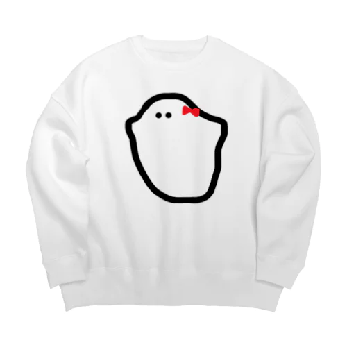 リボンオバケちゃん Big Crew Neck Sweatshirt