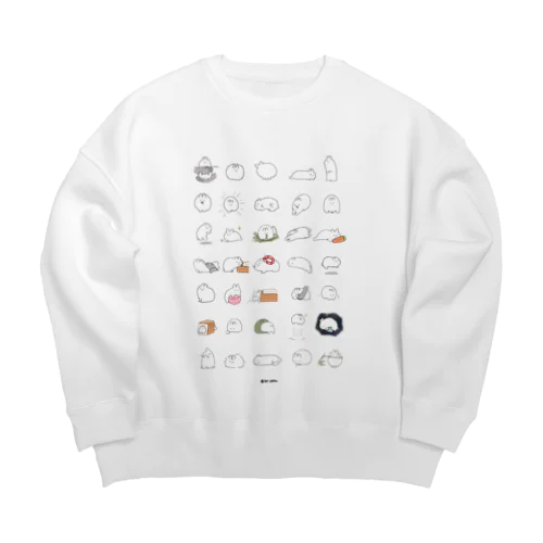 もっと！いっぱい毛玉ちゃん Big Crew Neck Sweatshirt