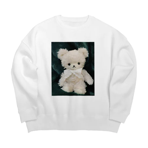 ローズちゃん(ふわふわグリーン) Big Crew Neck Sweatshirt