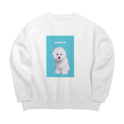 ドデカ犬 / bichon-pun Big Crew Neck Sweatshirt