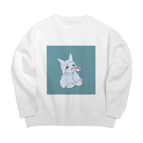 ケチャップおちるよ Big Crew Neck Sweatshirt