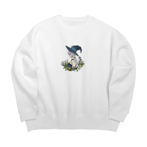 Healing witch Big Crew Neck Sweatshirt