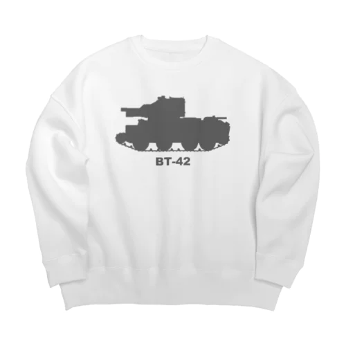 戦車　BT-42（グレー） Big Crew Neck Sweatshirt