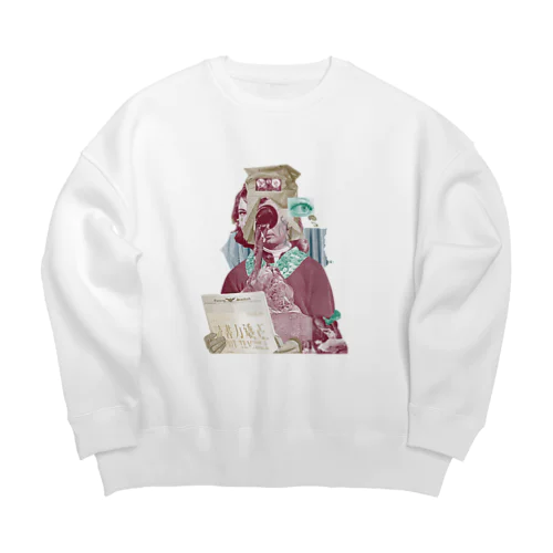 ROBOT TEACHER Big Crew Neck Sweatshirt