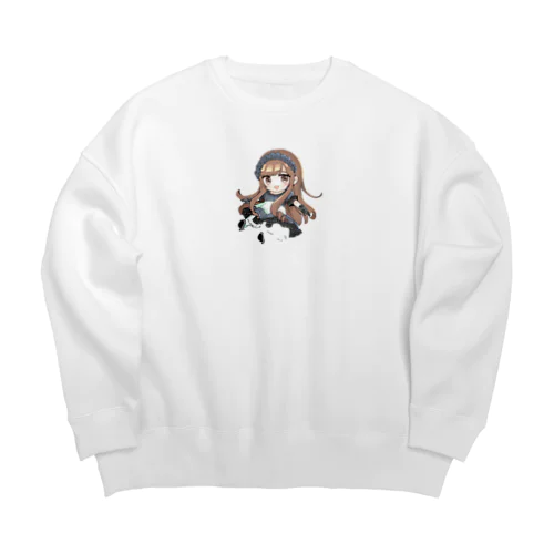 ひなあやちゃん Big Crew Neck Sweatshirt