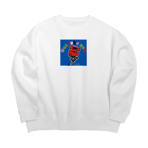 Catjukevoxおもちゃくん Big Crew Neck Sweatshirt