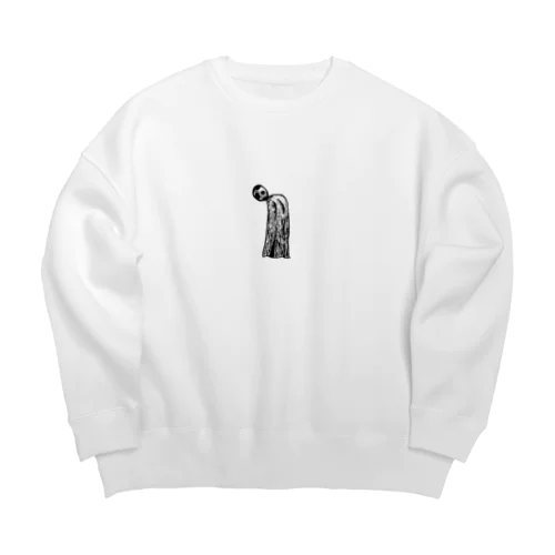 Gloomy Ghost  Big Crew Neck Sweatshirt