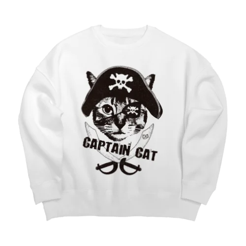 Nobigao 海賊猫 Big Crew Neck Sweatshirt
