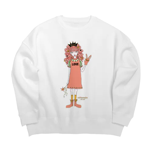 Queen🖤 Big Crew Neck Sweatshirt