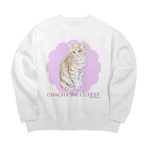 CHACHA  the  CUTEST Big Crew Neck Sweatshirt