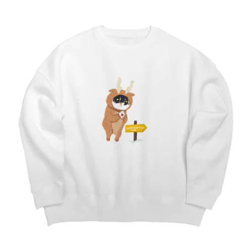 クリスマスひじき Big Crew Neck Sweatshirt