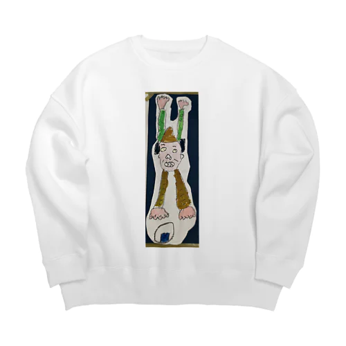 おむすびころりん夜桜ダー Big Crew Neck Sweatshirt