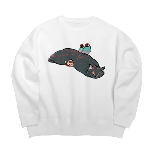 みんなですやすや Big Crew Neck Sweatshirt