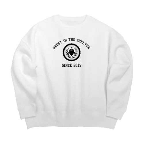 おばけカレッジ 黒 Big Crew Neck Sweatshirt