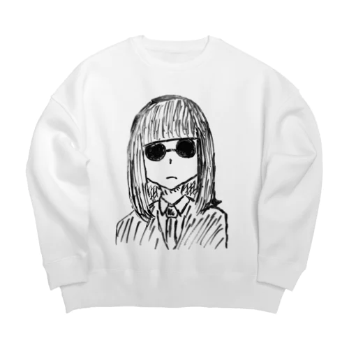 肖像ver1.00 BLK Big Crew Neck Sweatshirt