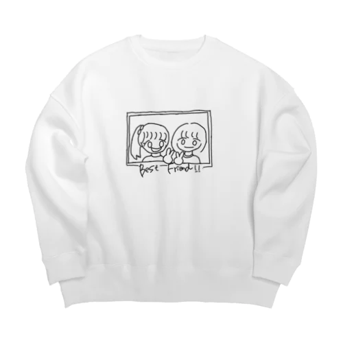 親友！！！ Big Crew Neck Sweatshirt