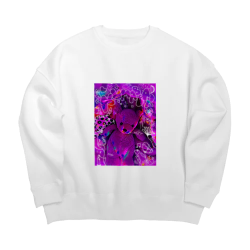 KUMABEAR  RAKUGAKI Big Crew Neck Sweatshirt