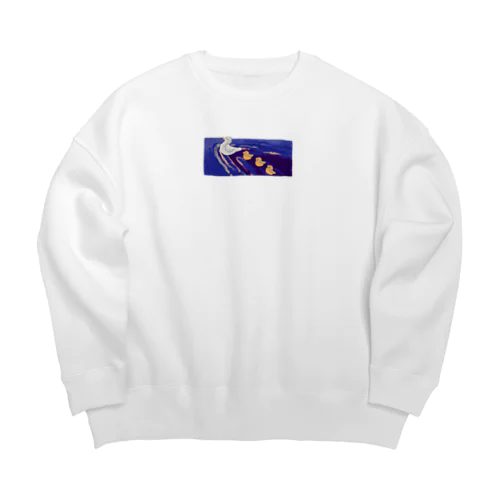 アヒルたち Big Crew Neck Sweatshirt