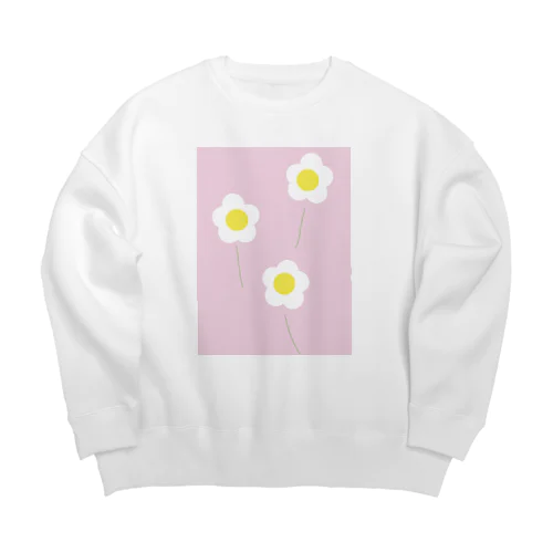 flower Big Crew Neck Sweatshirt