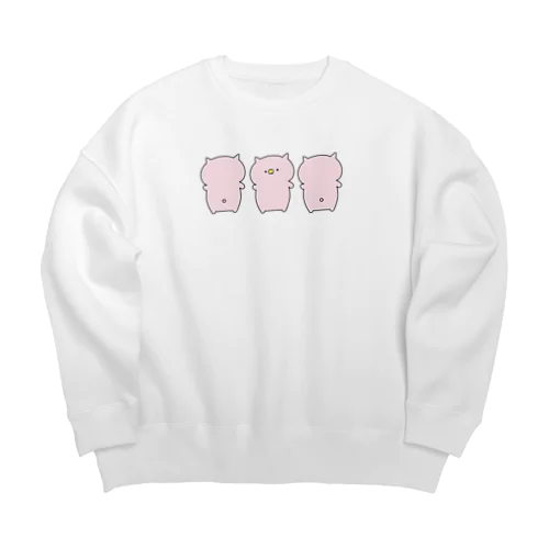 やわらかきめらちゃん Big Crew Neck Sweatshirt