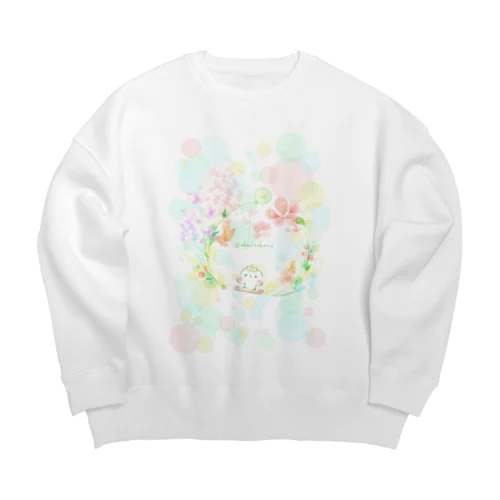 colorfulましまろう Big Crew Neck Sweatshirt