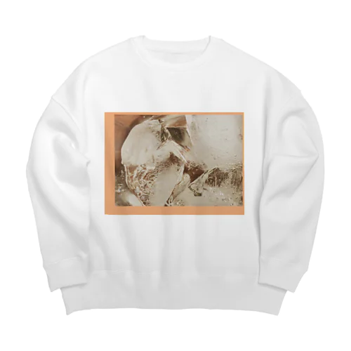 穏やかに溶けゆく中で（橙） Big Crew Neck Sweatshirt