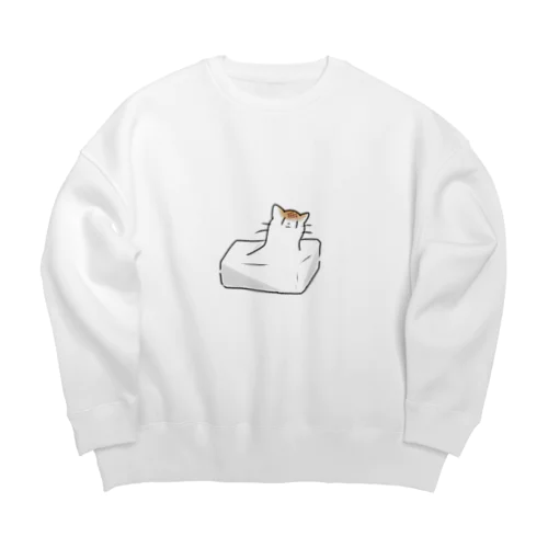 おもちなねこ Big Crew Neck Sweatshirt