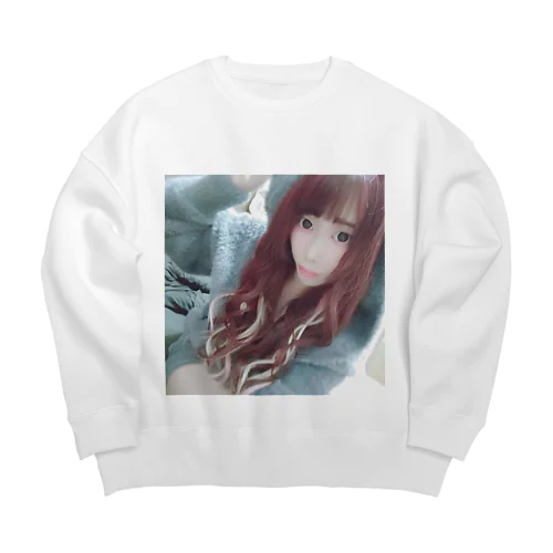 うさ推し Big Crew Neck Sweatshirt